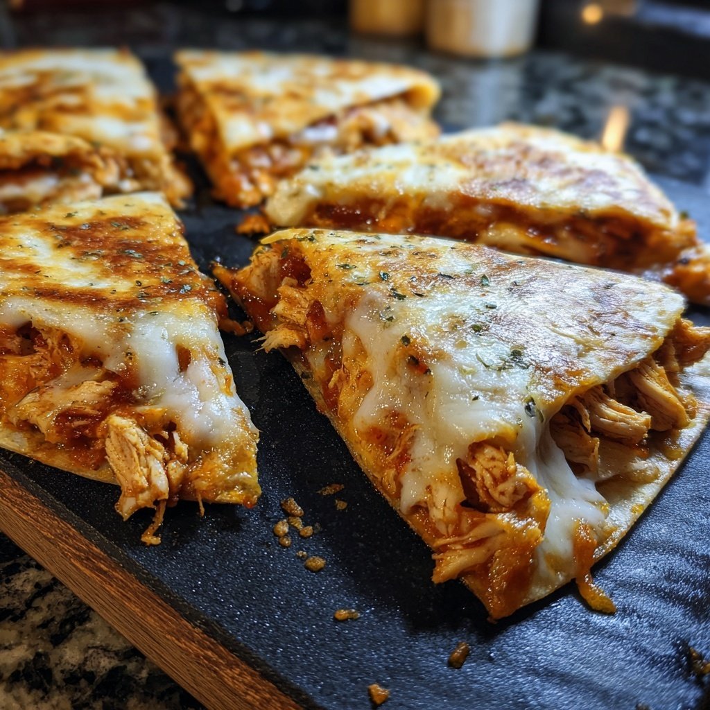 Shredded Chicken Quesadilla Bake