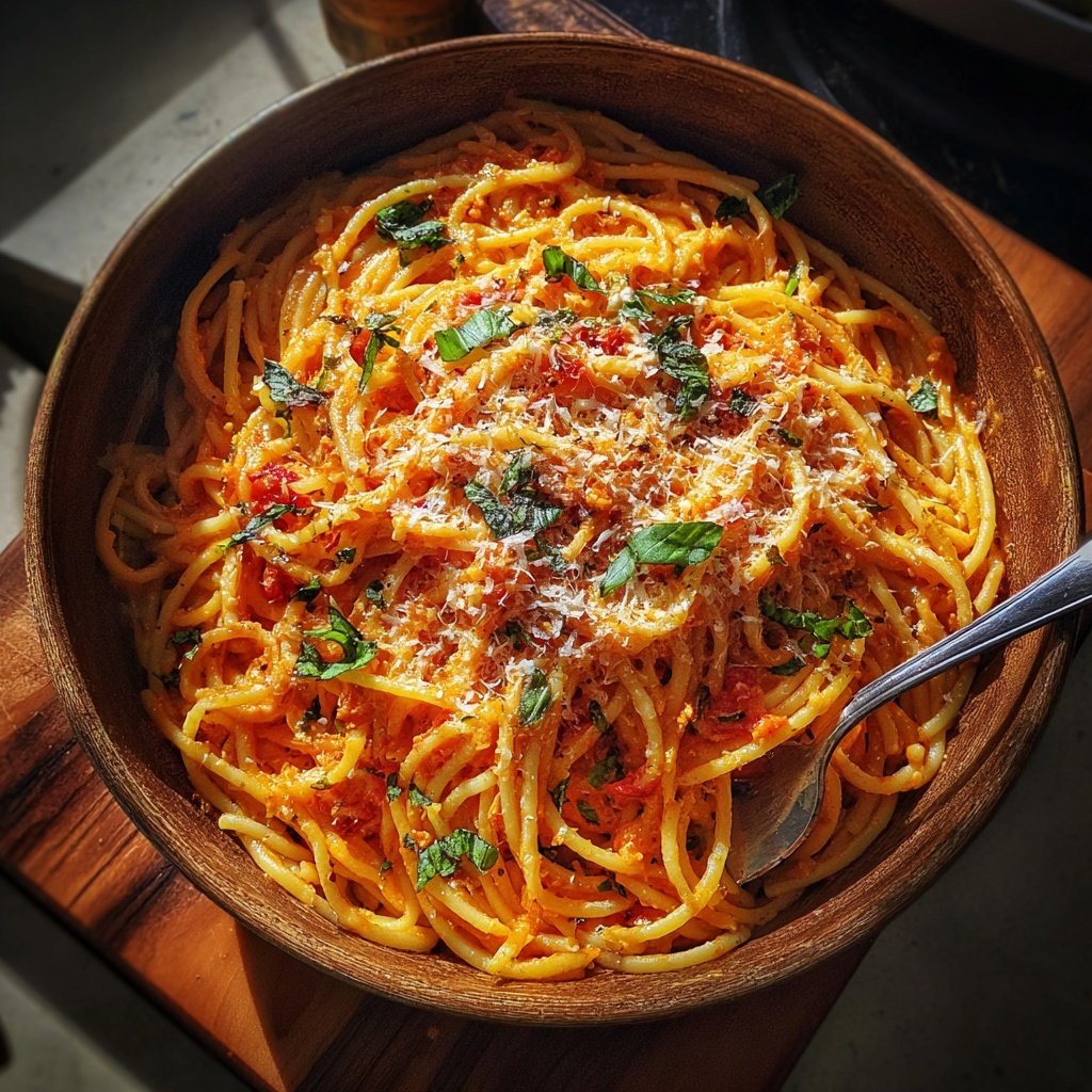 Quick Creamy Tomato Pasta Dinner