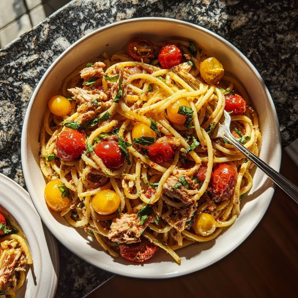 Mediterranean Tuna Pasta
