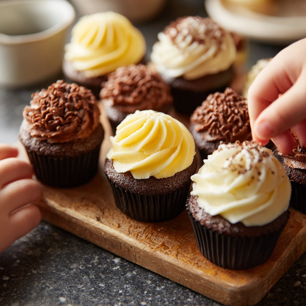 Super Bowl Desserts Mini Cupcake Platter