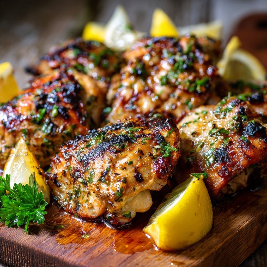 Greek Yogurt Marinated Chicken Thighs