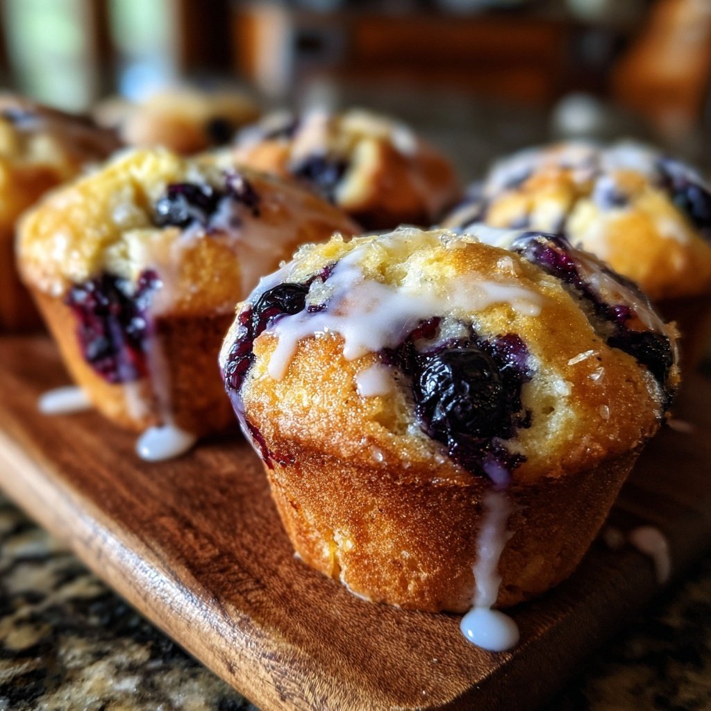 Blueberry Lemon Cream Cheese Muffins