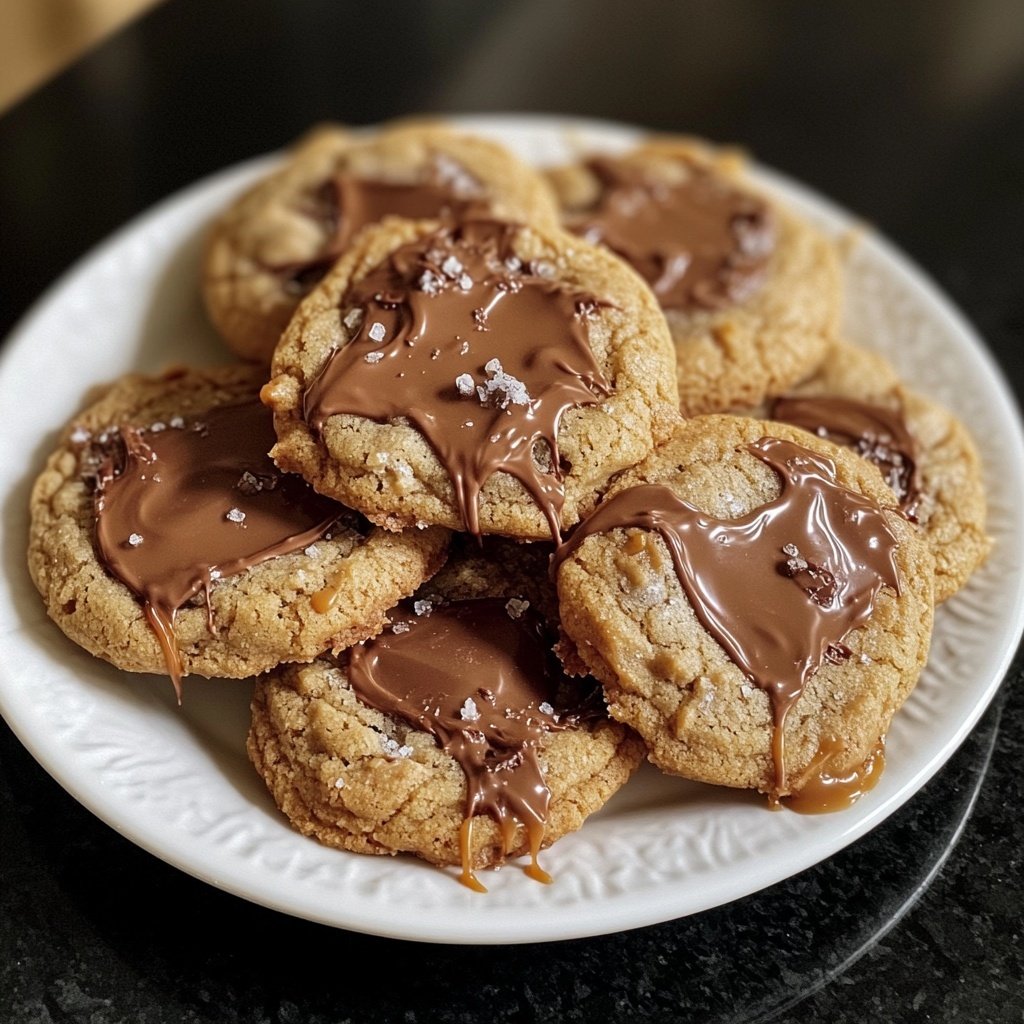 Salted Caramel Chocolate Cookies