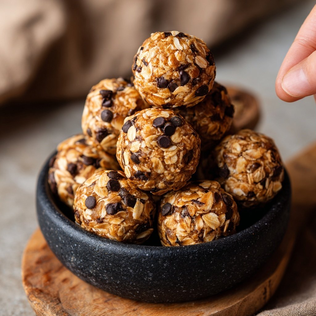 Healthy Snack Energy Balls With Oats
