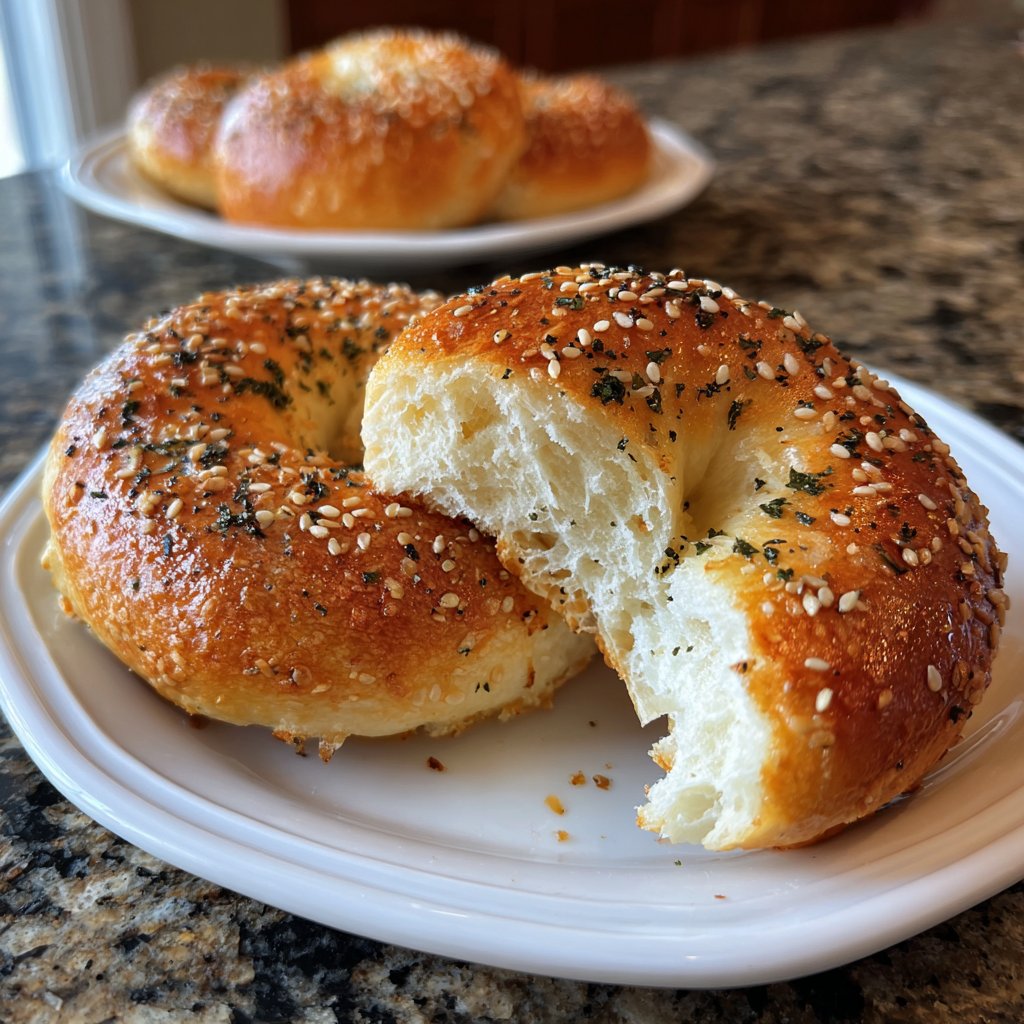 Soft Air Fryer Yogurt Bagels