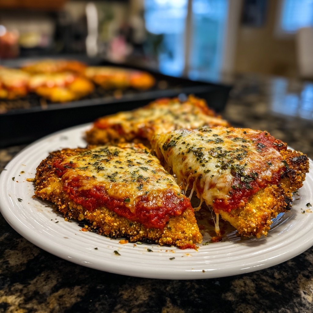 Crispy Baked Chicken Parmesan