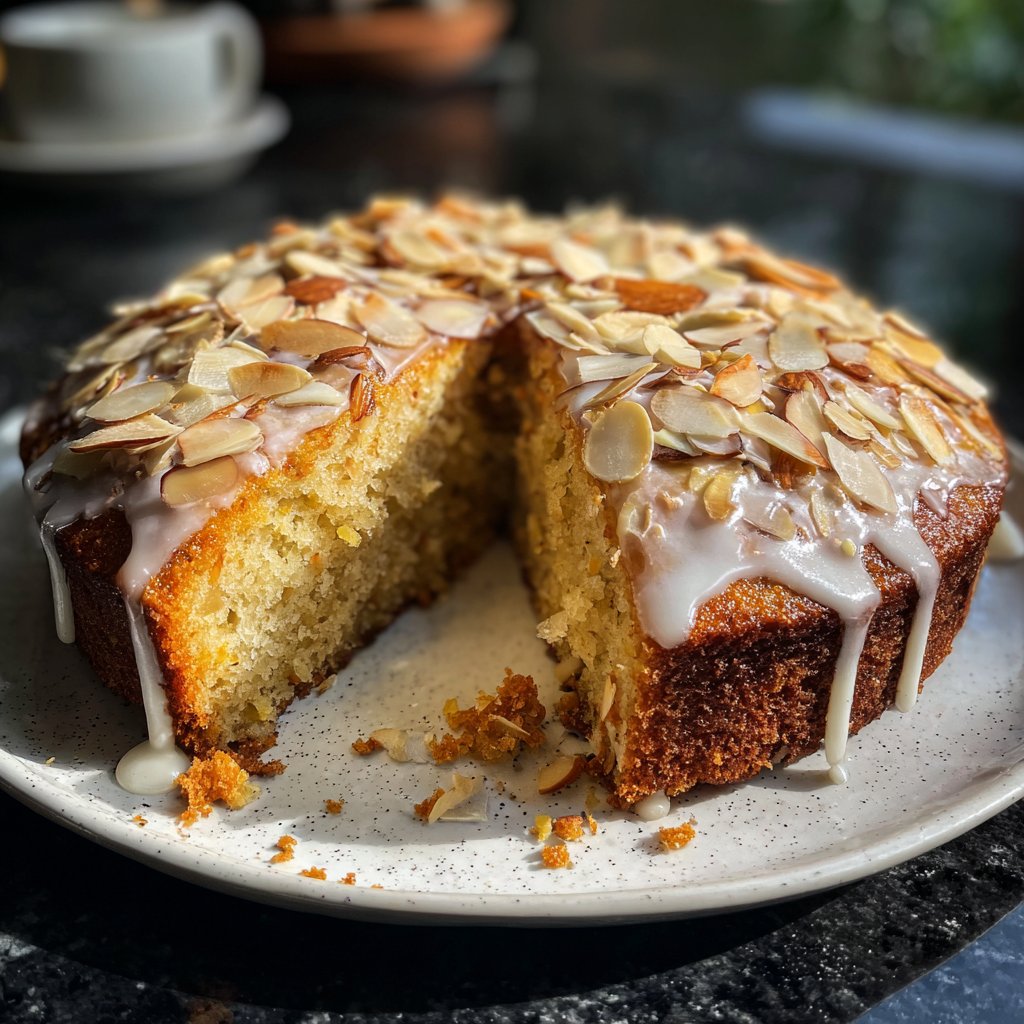 Vanilla Almond Yogurt Cake