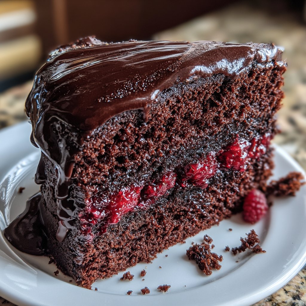 Mini Heart Cake with Chocolate Raspberry Layers