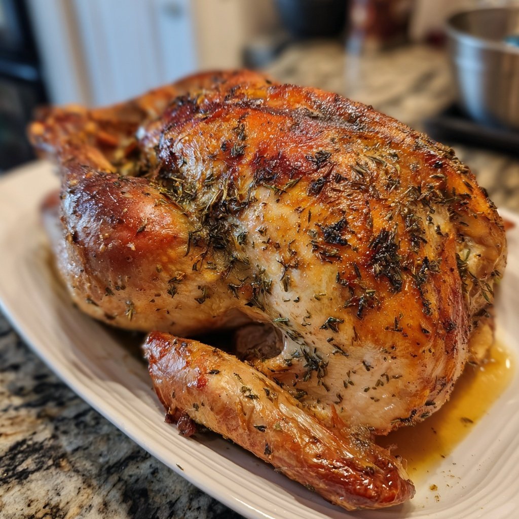 Seasonal & Festive Thanksgiving Herb Stuffed Turkey