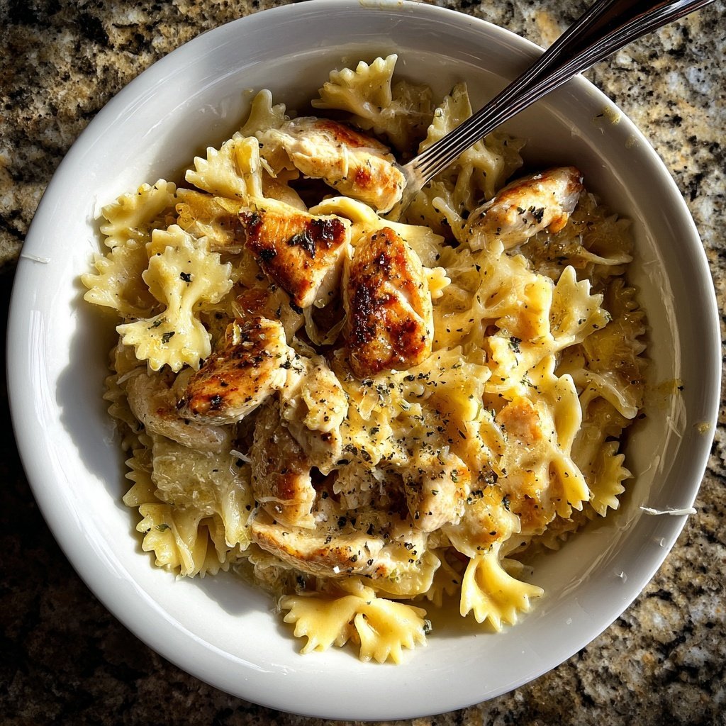 Garlic Butter Chicken Pasta Skillet